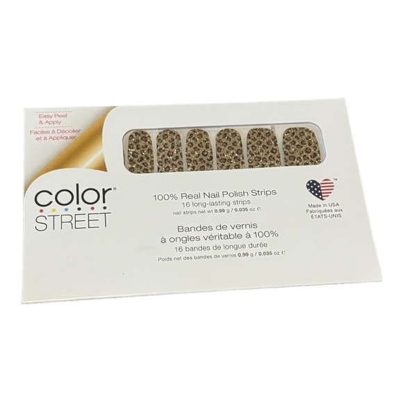 Color Street SAFARI CHIC Leopard Animal Print Cheetah Glitter Nail Strips - Picture 2 of 12